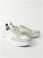 Loro Piana - Newport Walk Suede and Shell Sneakers - White