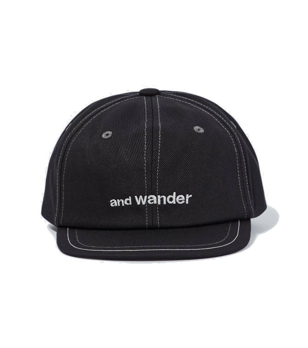 Photo: And Wander Logo cotton twill cap