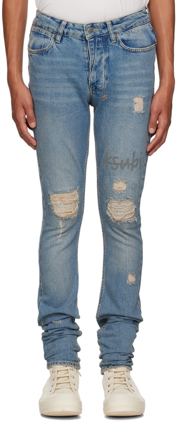 Photo: Ksubi Blue Van Wrinkle Heritage Repair Jeans