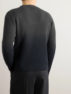Loro Piana - Yugen Dégradé Ribbed Cashmere Sweater - Gray