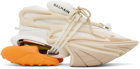 Balmain Beige & White Unicorn Sneakers