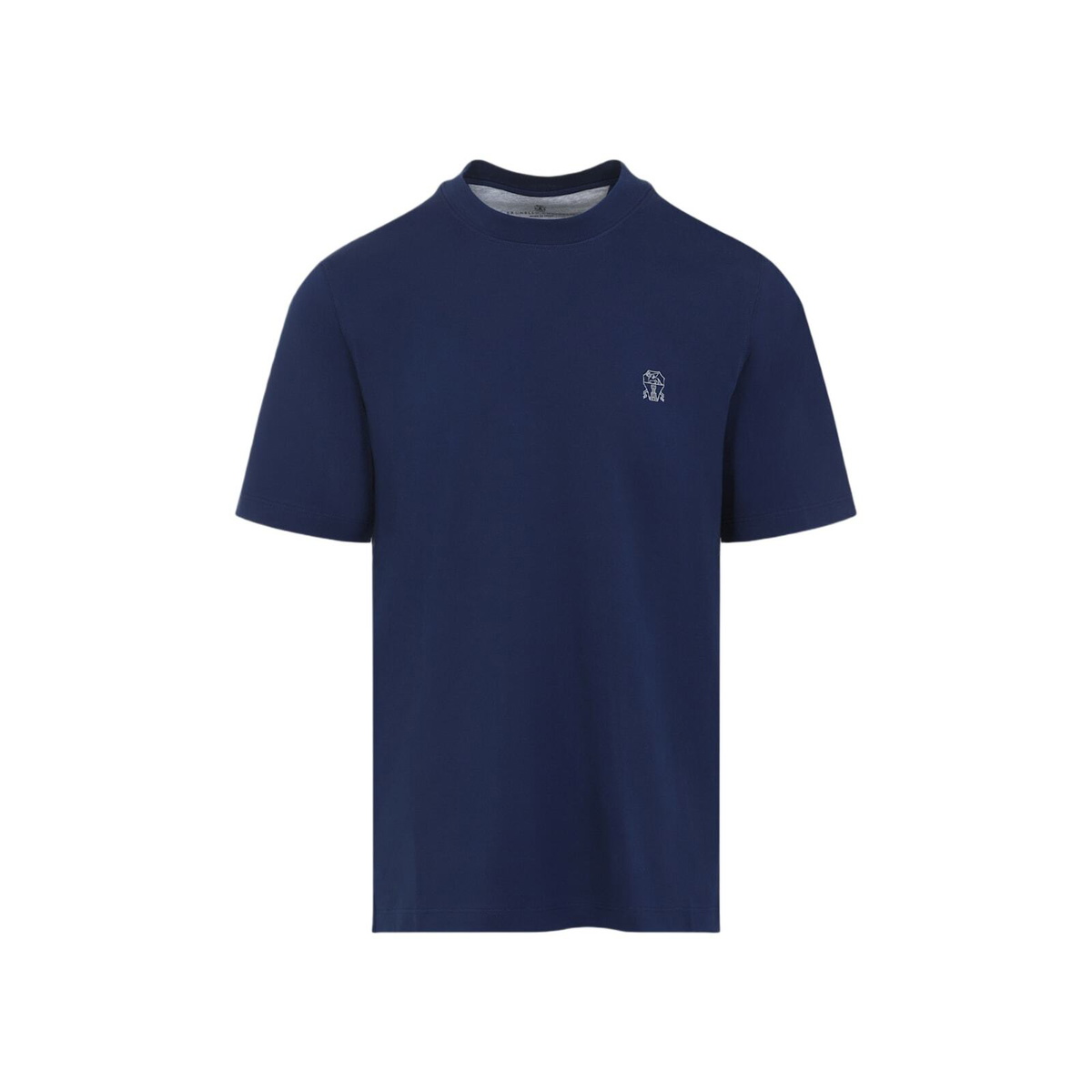 Brunello Cucinelli - Striped Cotton-Jersey T-Shirt - Blue Brunello Cucinelli - Striped Cotton-Jersey T-Shirt - Blue