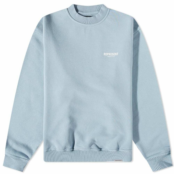 Photo: Represent Men's Owners Club Crew Sweat in Baby Blue