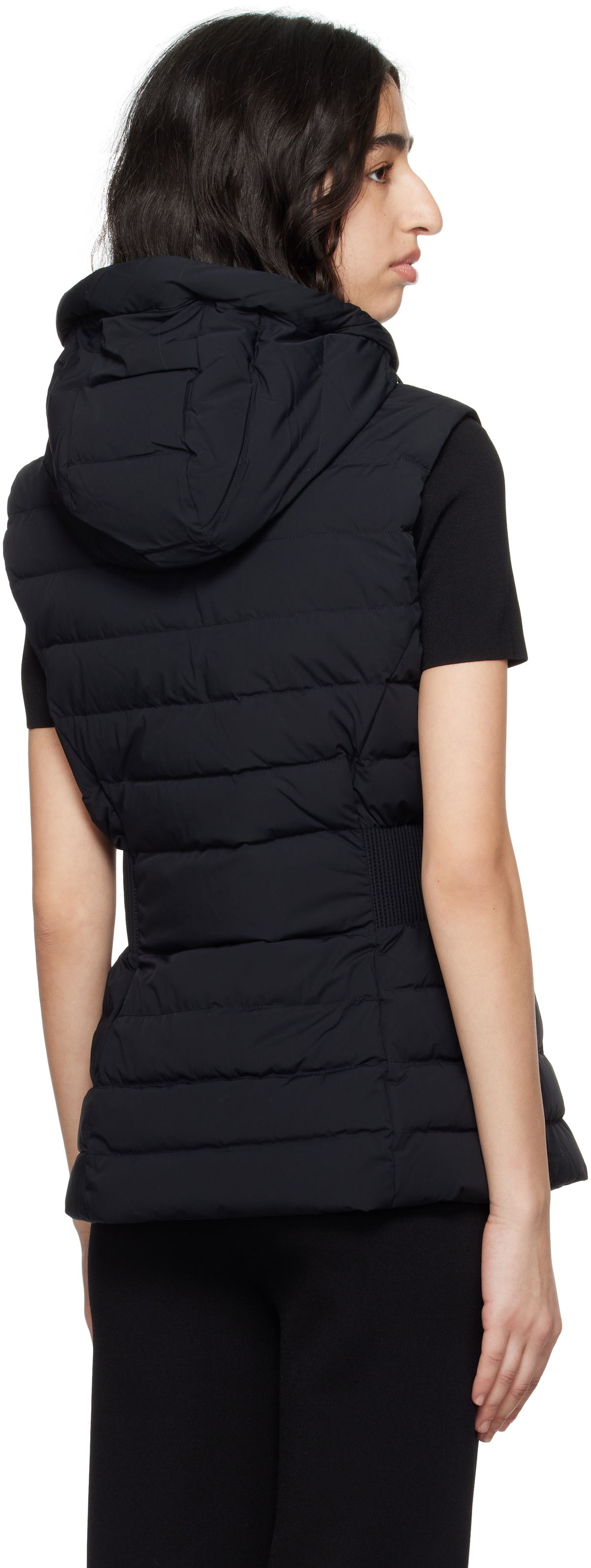 MACKAGE Black Hoshi Hooded Light Down Vest