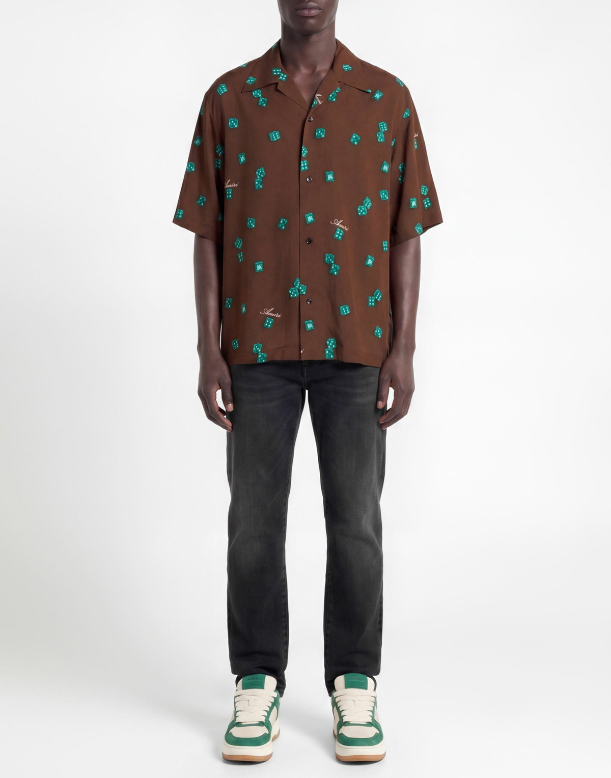 Amiri Mens Shirt in Brown