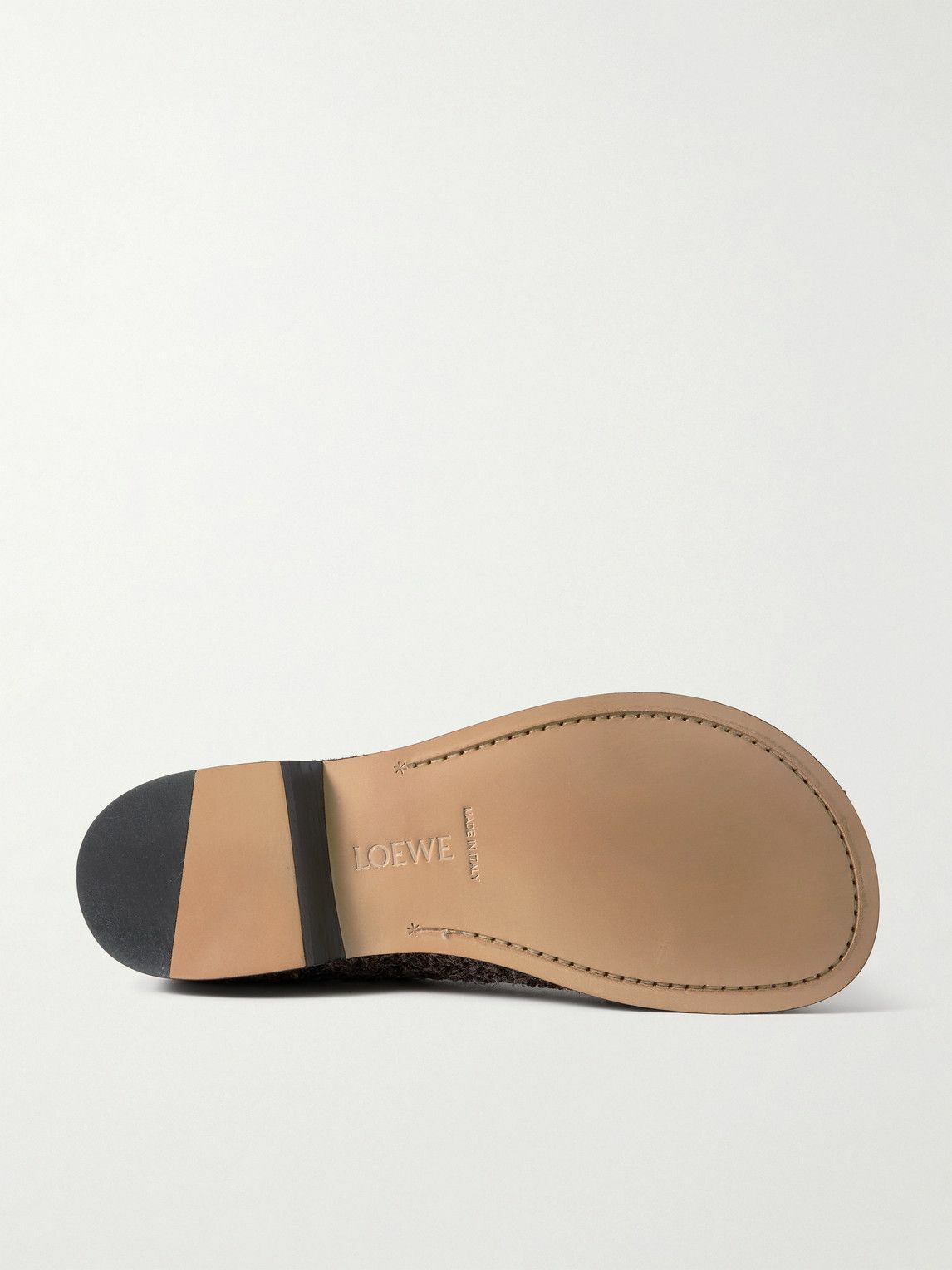 LOEWE - Brushed-Suede Chelsea Boots - Brown