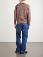Wales Bonner - Chant Striped Merino Wool Sweater - Brown