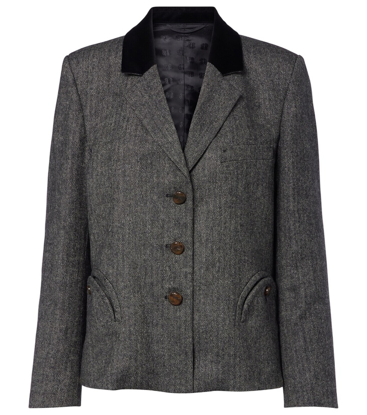 Photo: Blazé Milano Shelley wool-blend tweed blazer