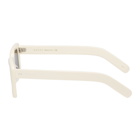 Gucci Off-White Bold Rectangular Sunglasses