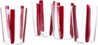 The Conran Shop Burgundy Nova Stripe Tumbler Set, 4 pcs