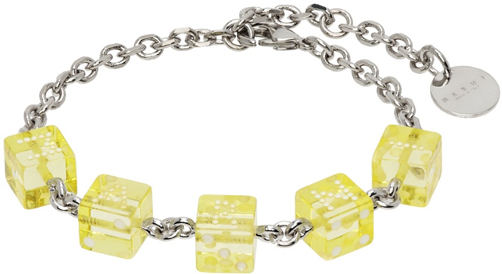 Photo: Marni Silver & Yellow Dice Charm Bracelet