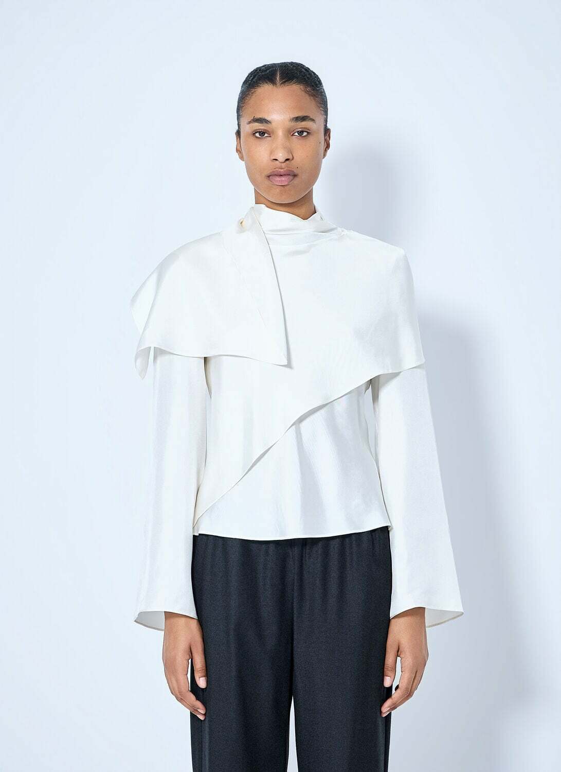 RÓHE Silk Foulard Top