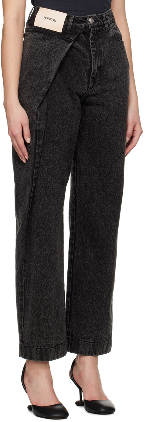 BONBOM Black Tuck Jeans