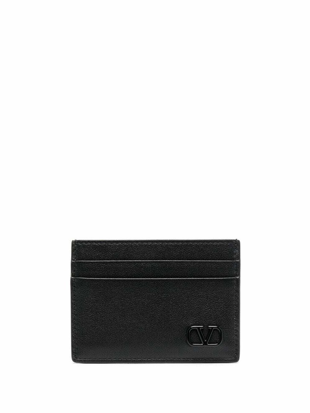 Photo: VALENTINO GARAVANI - Vlogo Signature Leather Card Case