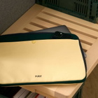 HAY Multi Laptop Cover in Soft Yellow Multi 