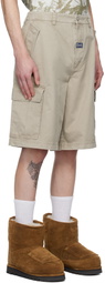 MISBHV Beige Perfect Cargo Shorts