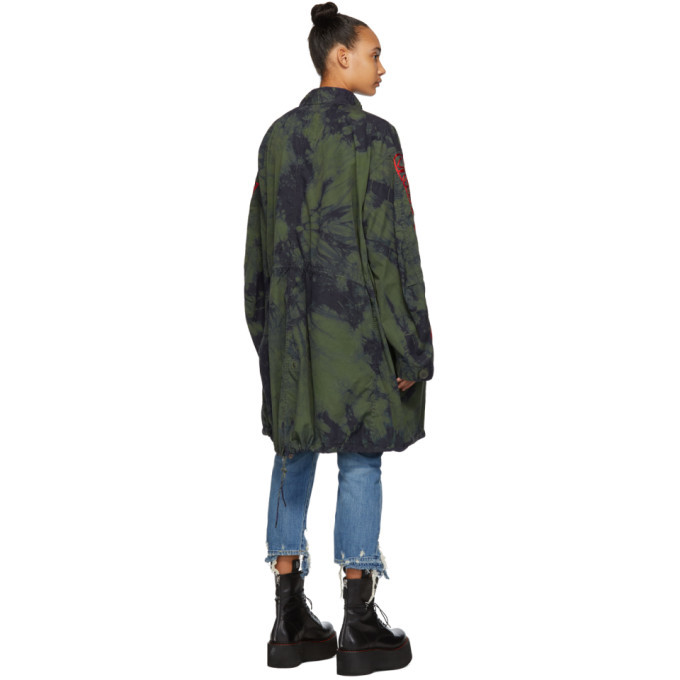 R13 Khaki Tie Dye Grateful Dead Coat R13