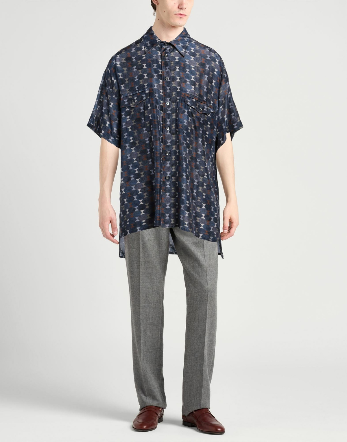Giorgio Armani Mens Shirt Midnight in Blue