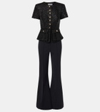 Self-Portrait Bouclé jumpsuit