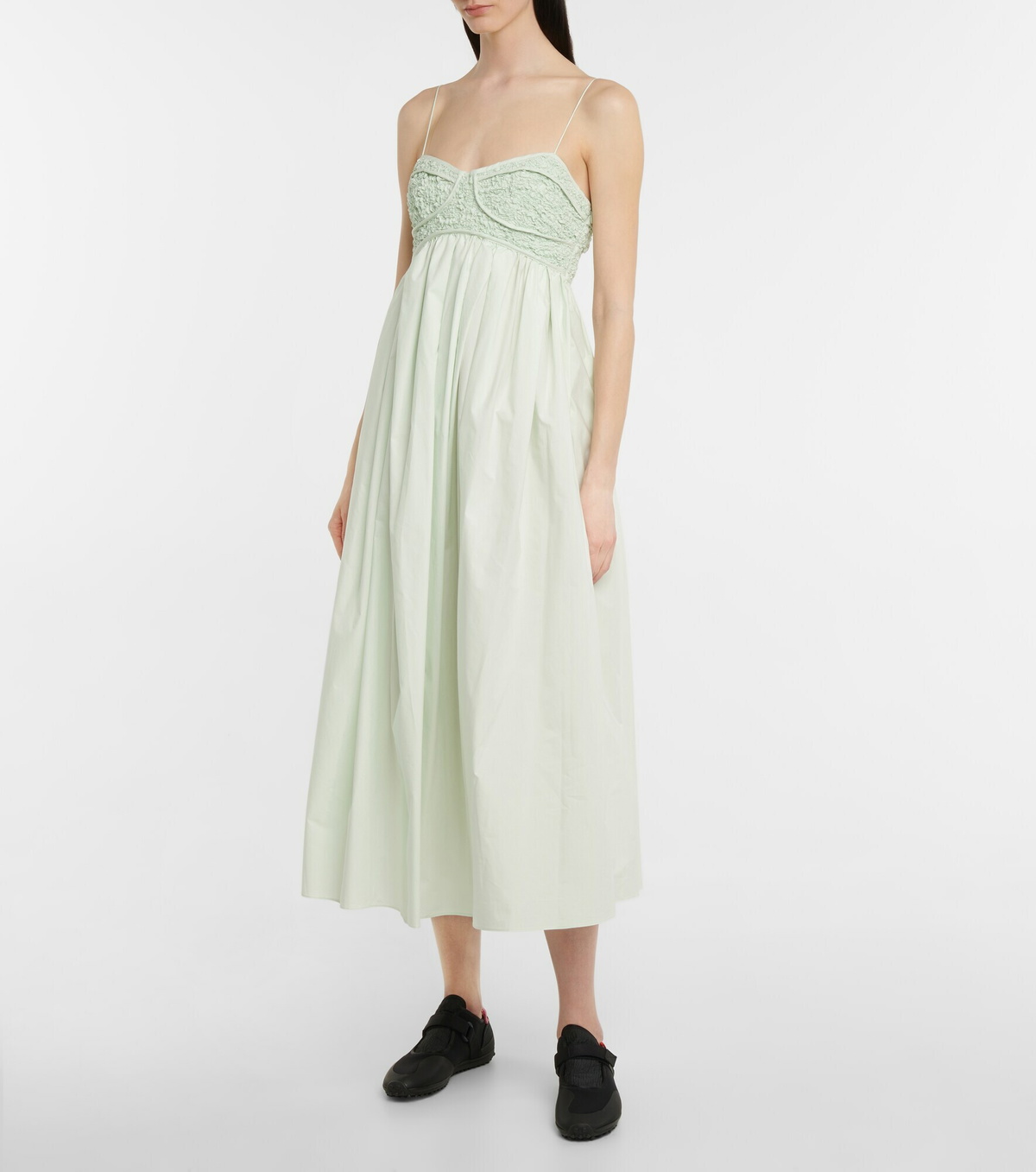 Cecilie Bahnsen Uma Dress Smock Cotton Black