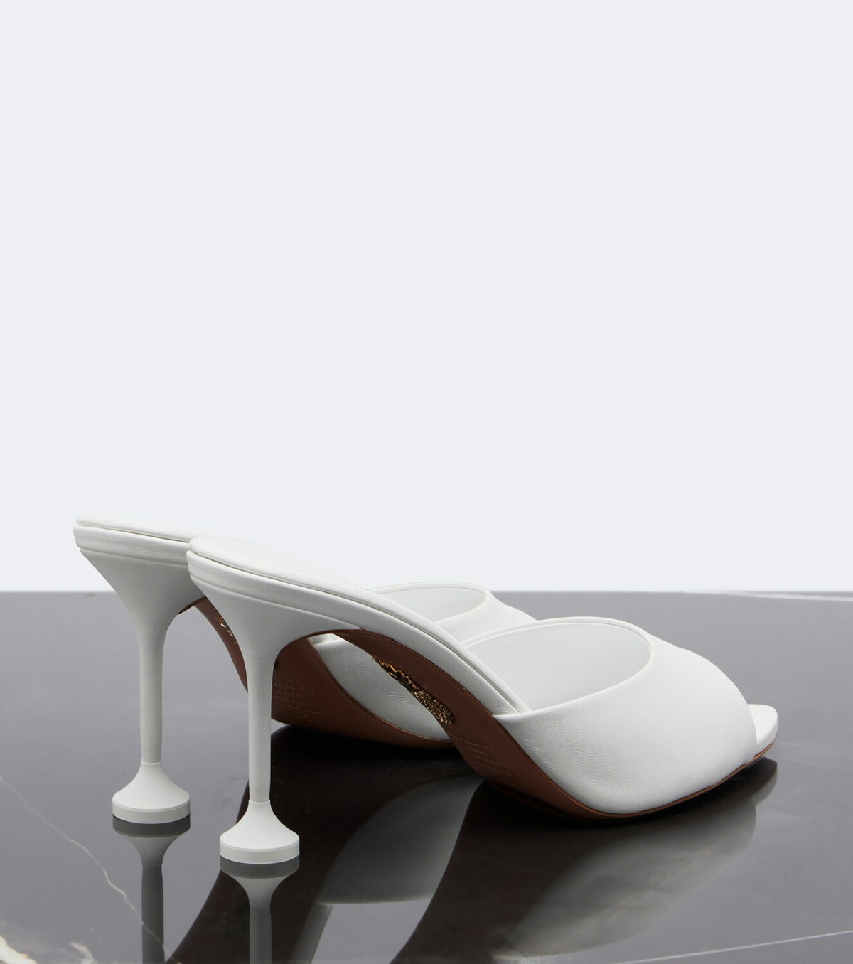 Aquazzura Bisous leather mules