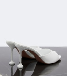 Aquazzura Bisous leather mules