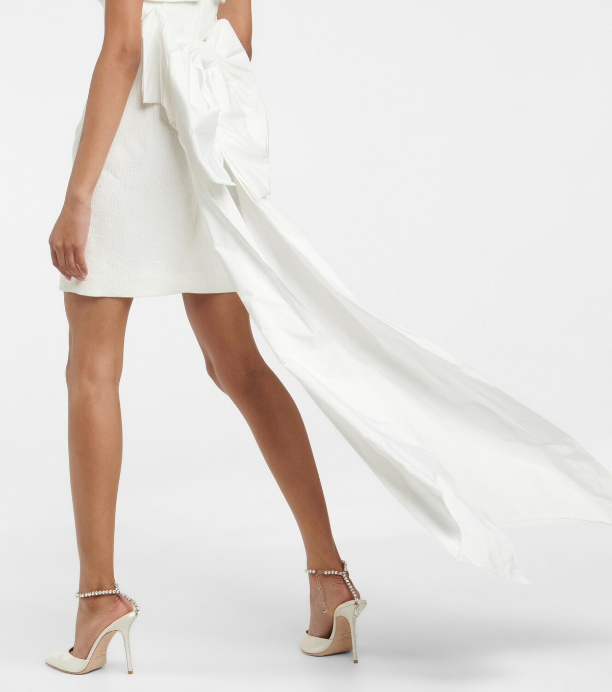 REBECCA VALLANCE 関税込 Bridal Madeline minidress Bridal Madeline minidress in white - Rebecca Vallance