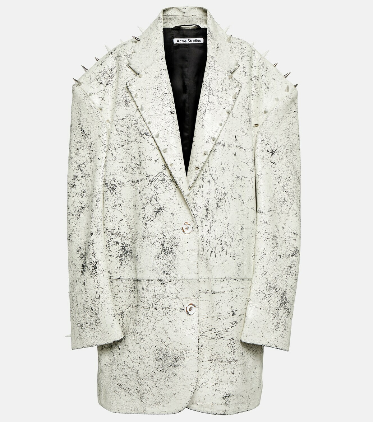 Acne Studios Studded lamb leather blazer Acne Studios
