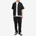 Percival Men's Artifact Relaxed Seersucker Trousers in Black