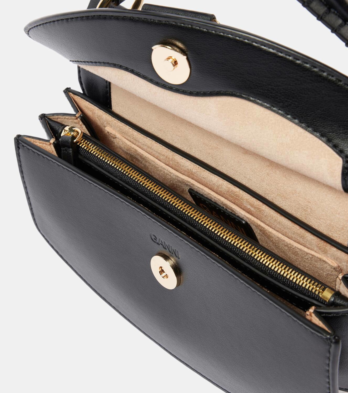 【関税＆送料込み】Ganni Apo G Mini Crossbody Ganni Apo-G Mini leather crossbody bag GANNI