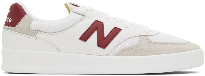 New White & Red 300 Sneakers New Balance