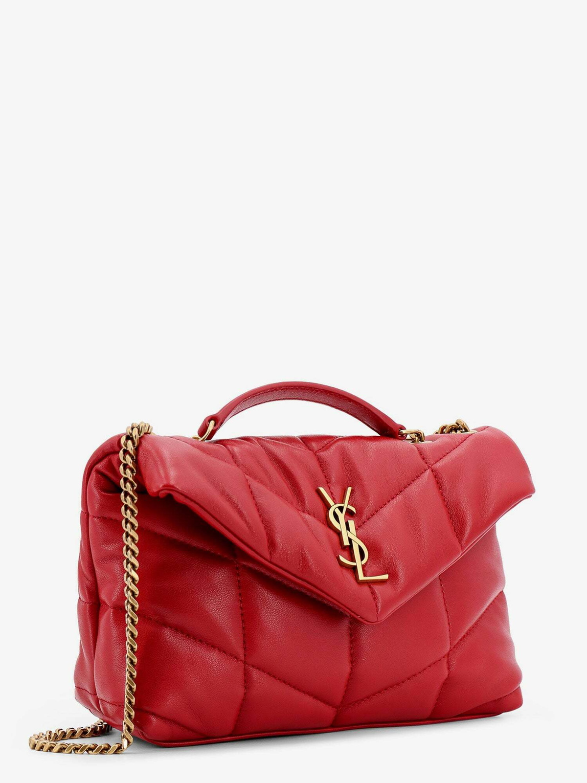 Saint Laurent Puffer Toy Red Womens Shoulder Bag Saint Laurent