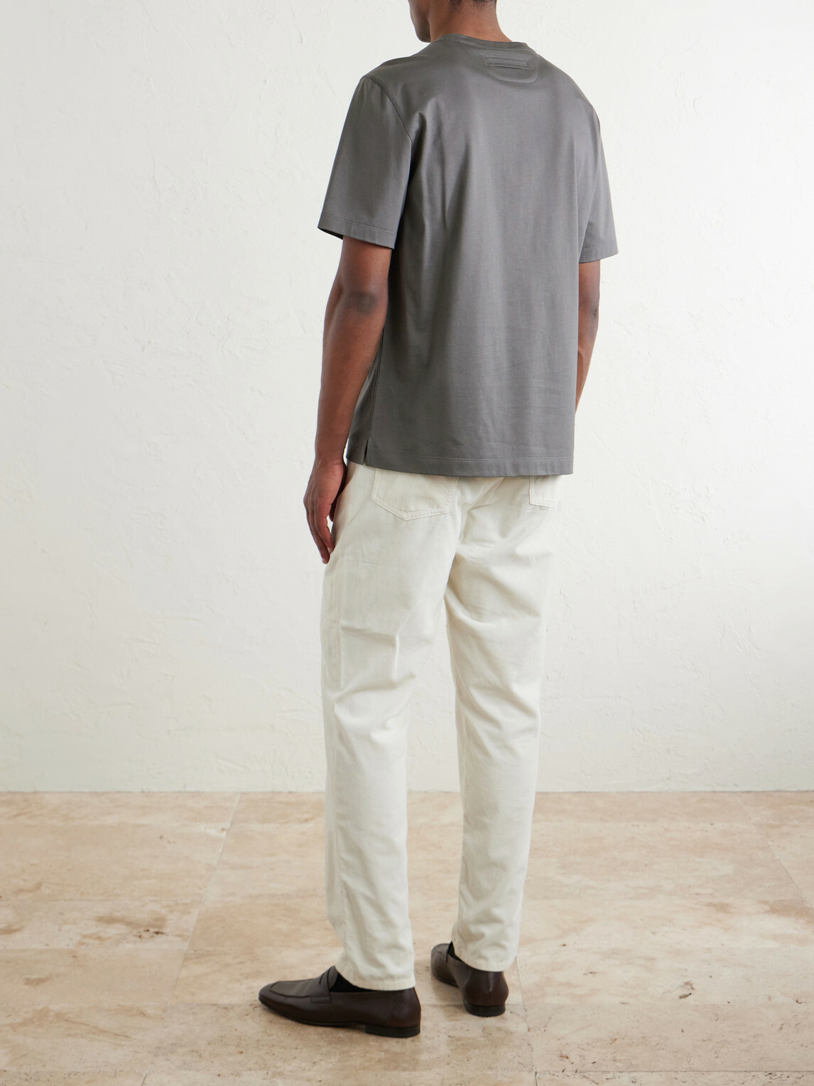 Zegna - Cotton-Jersey T-Shirt - Brown