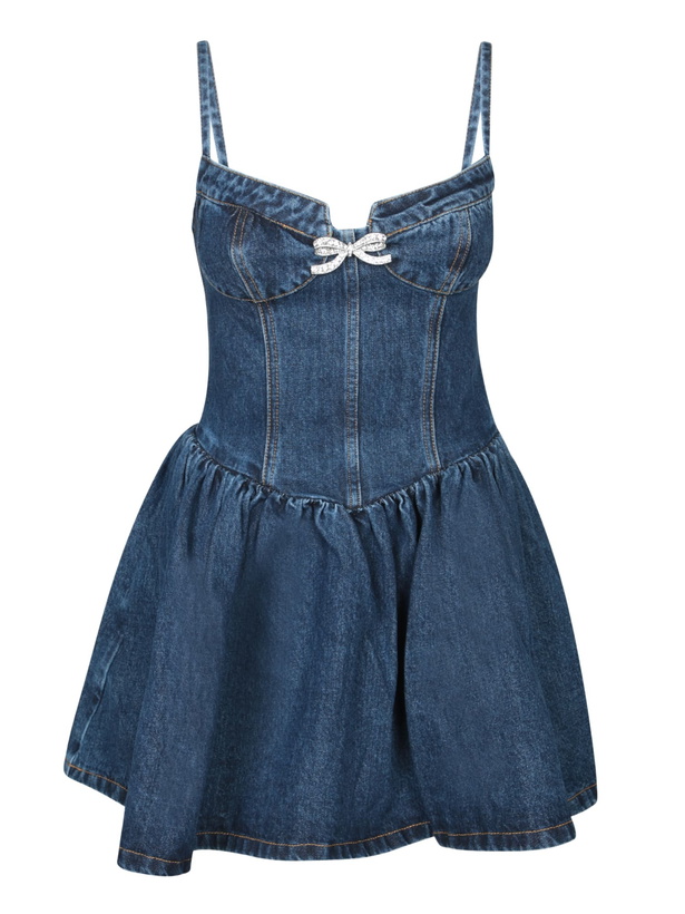 Photo: self-portrait Blue Denim Mini Dress