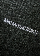 Mki Miyuki Zoku Logo-embroidered Brushed-knit Sweatpants Charcoal
