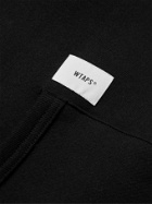 WTAPS - Logo-Detailed Fleece-Back Cotton-Jersey Hoodie - Black
