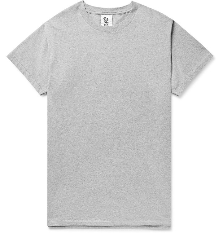 Photo: Les Girls Les Boys - Mélange Cotton-Jersey T-Shirt - Gray