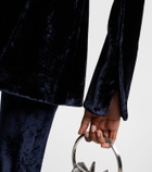Galvan Sculpted velvet blazer