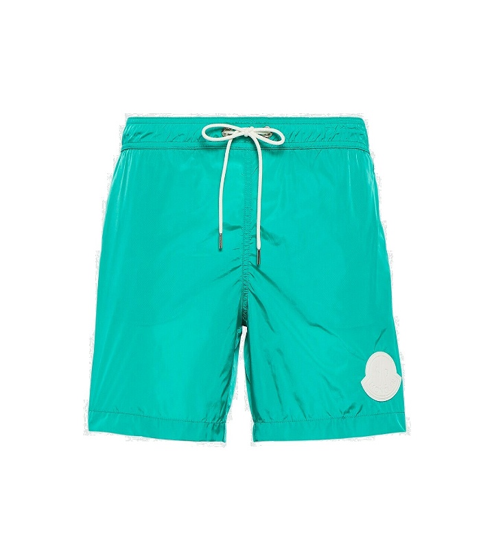 Photo: Moncler Logo swim trunks