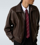 Saint Laurent Leather bomber jacket