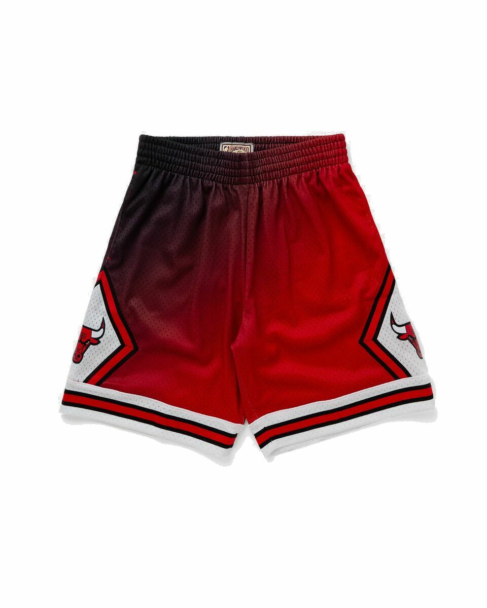 Photo: Mitchell & Ness Nba Swingman Short Chicago Bulls Golden Hour Glaze Red - Mens - Sport & Team Shorts