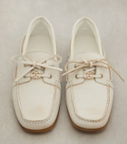 Gucci Interlocking G leather boat shoes