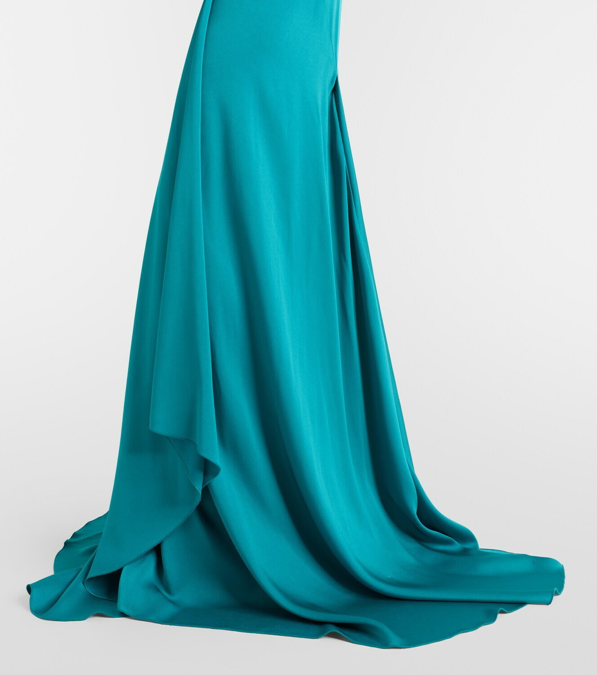 McQueen Draped satin gown