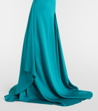 McQueen Draped satin gown
