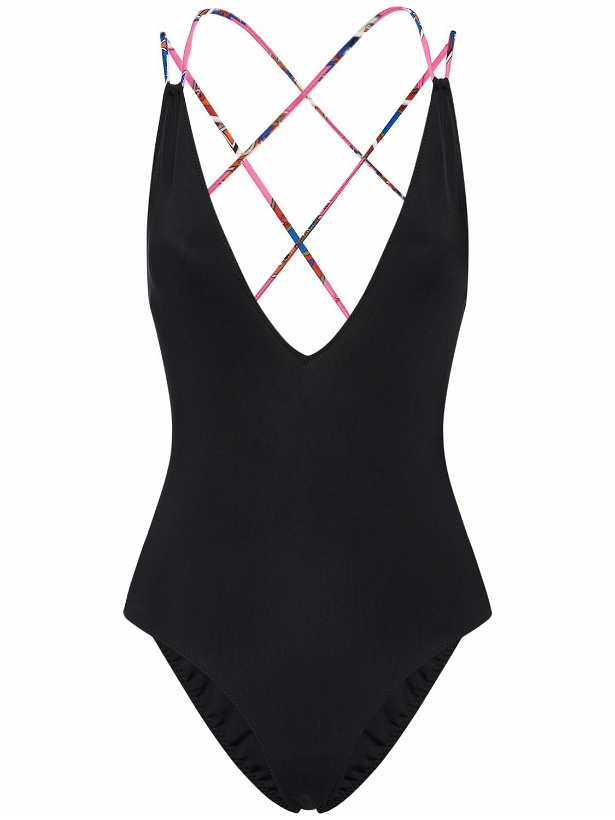 Photo: PUCCI Lycra Cross-back One Piece Swimsuit