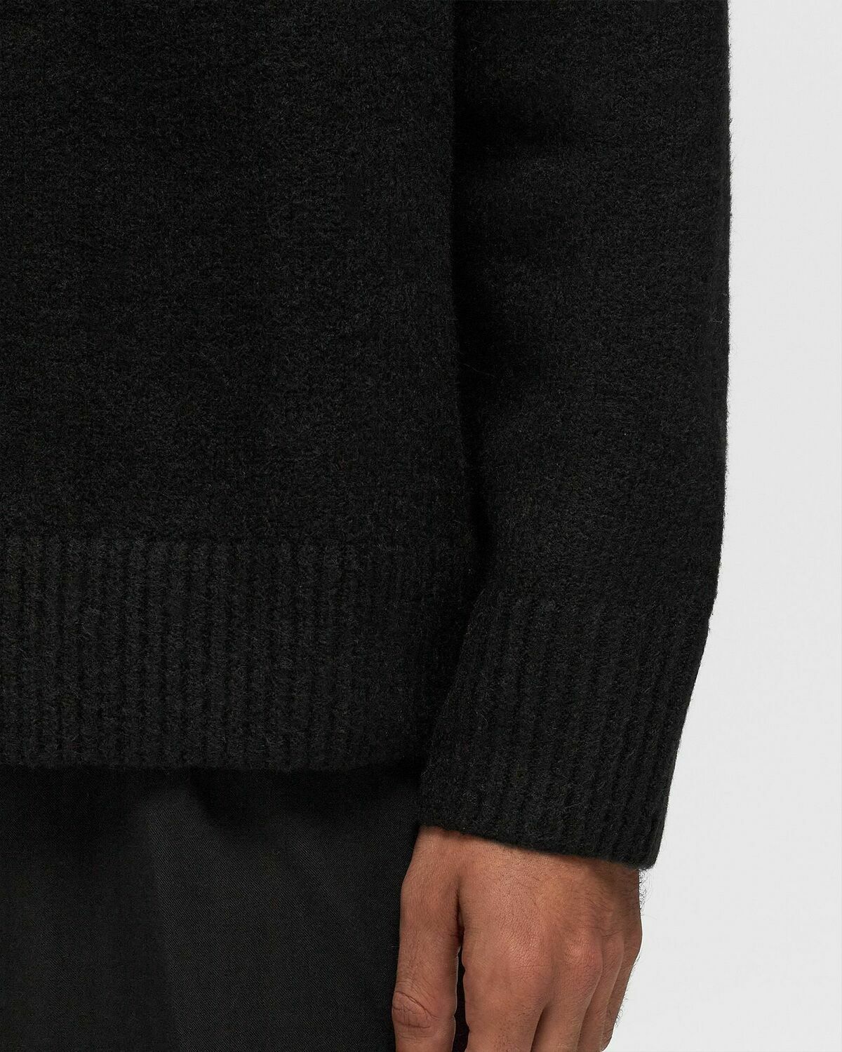 ølåf Drift Knitted Crewneck Black Pullovers