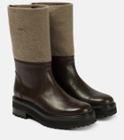 Gabriela Hearst - Aidan leather and cashmere felt boots