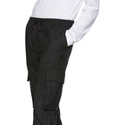 Juun.J Black Pinstripe Cargo Pants