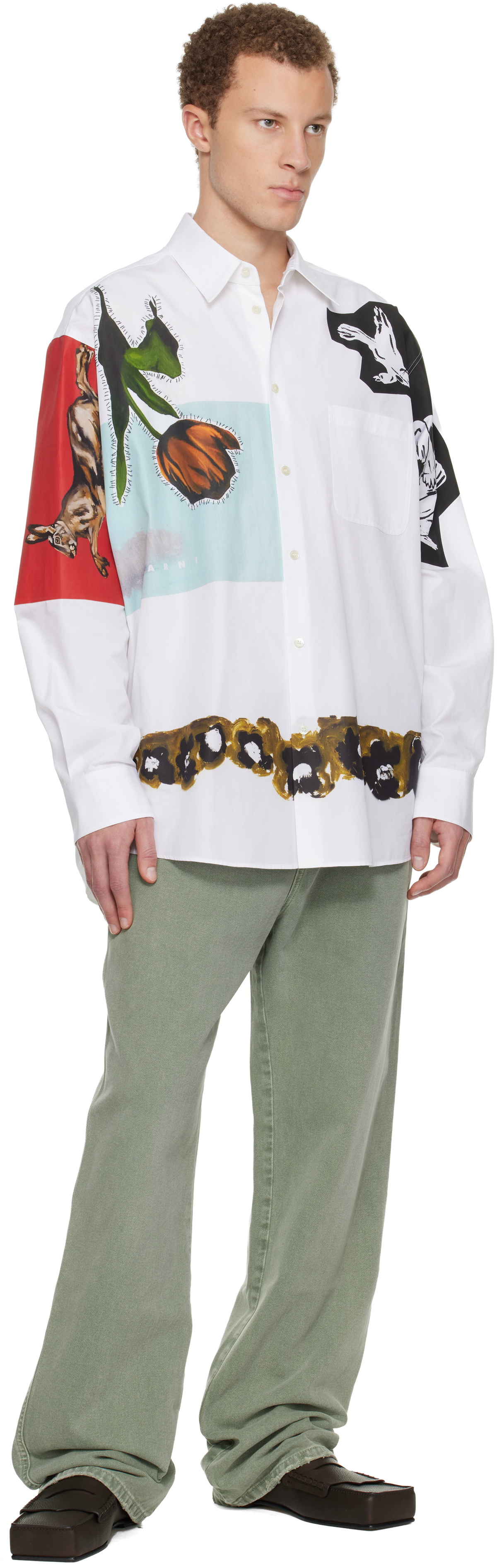 Marni White Artists' Capsule Poplin Shirt