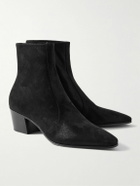 SAINT LAURENT - Vassili Suede Ankle Boots - Black